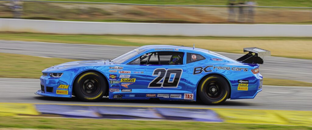 Michele Abbate drives for BCR at Road Atlanta for her National Tour debut in 2020. Photo by: Kyle Quattromani 