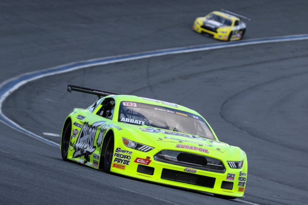 Michele Abbate in the #30 Ghost Energy TA2 Mustang