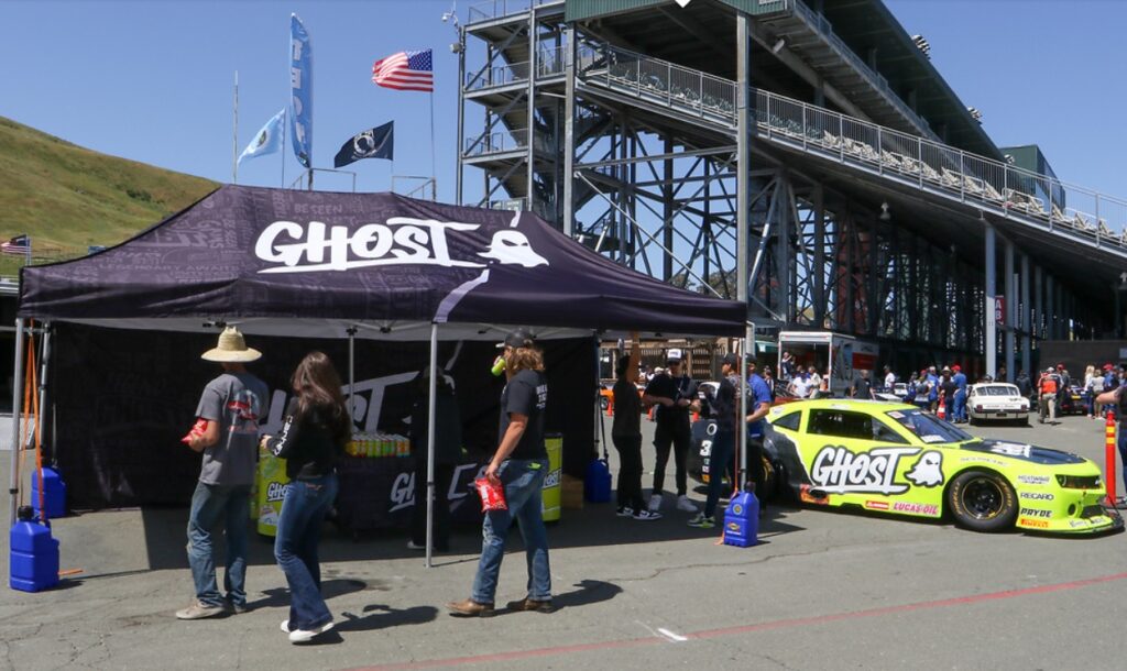 Ghost Energy Display at the race track